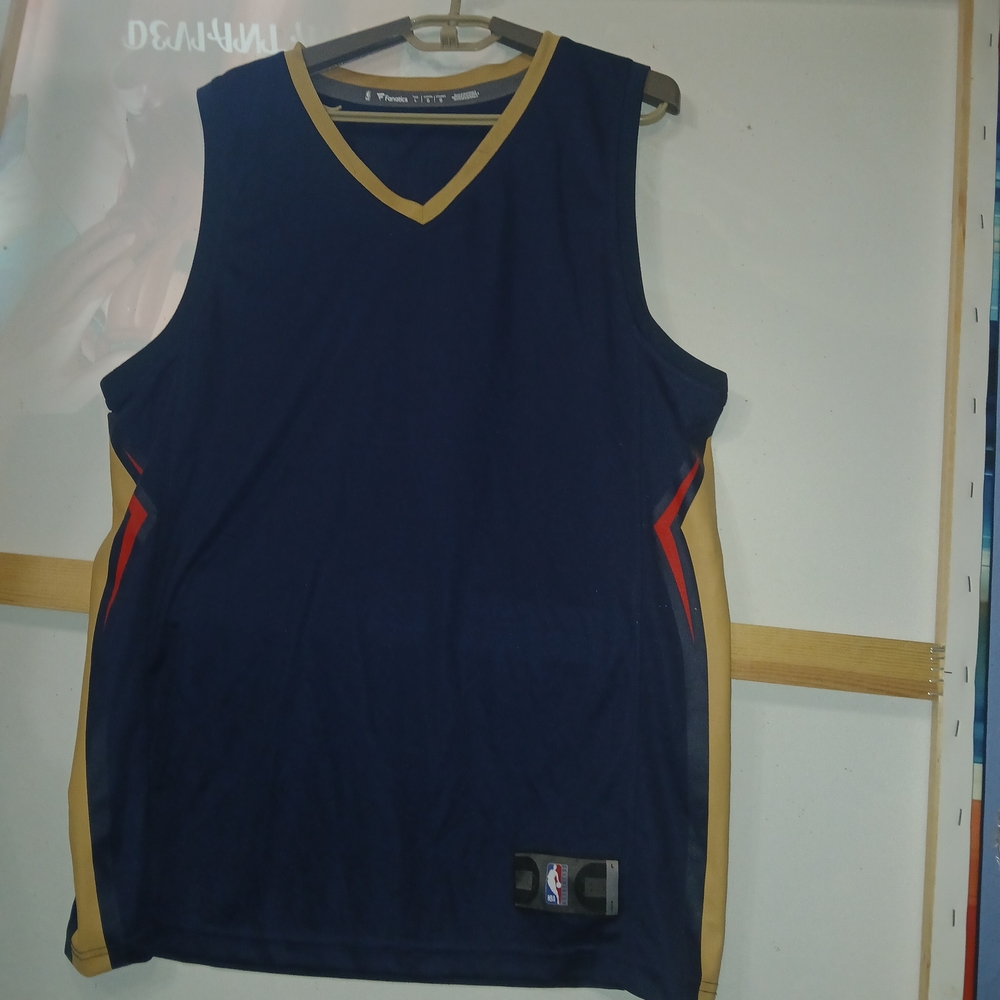 Blue and Gold Basketball Jersey Blank Size Large